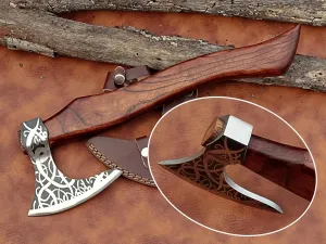 | Exquisite Handmade Viking Axe - Ideal for Collectors & Enthusiasts | Authentic, Artisan-Crafted | Medieval Styled Axe with Durable and Robust High Carbon Steel (GC-AX04)