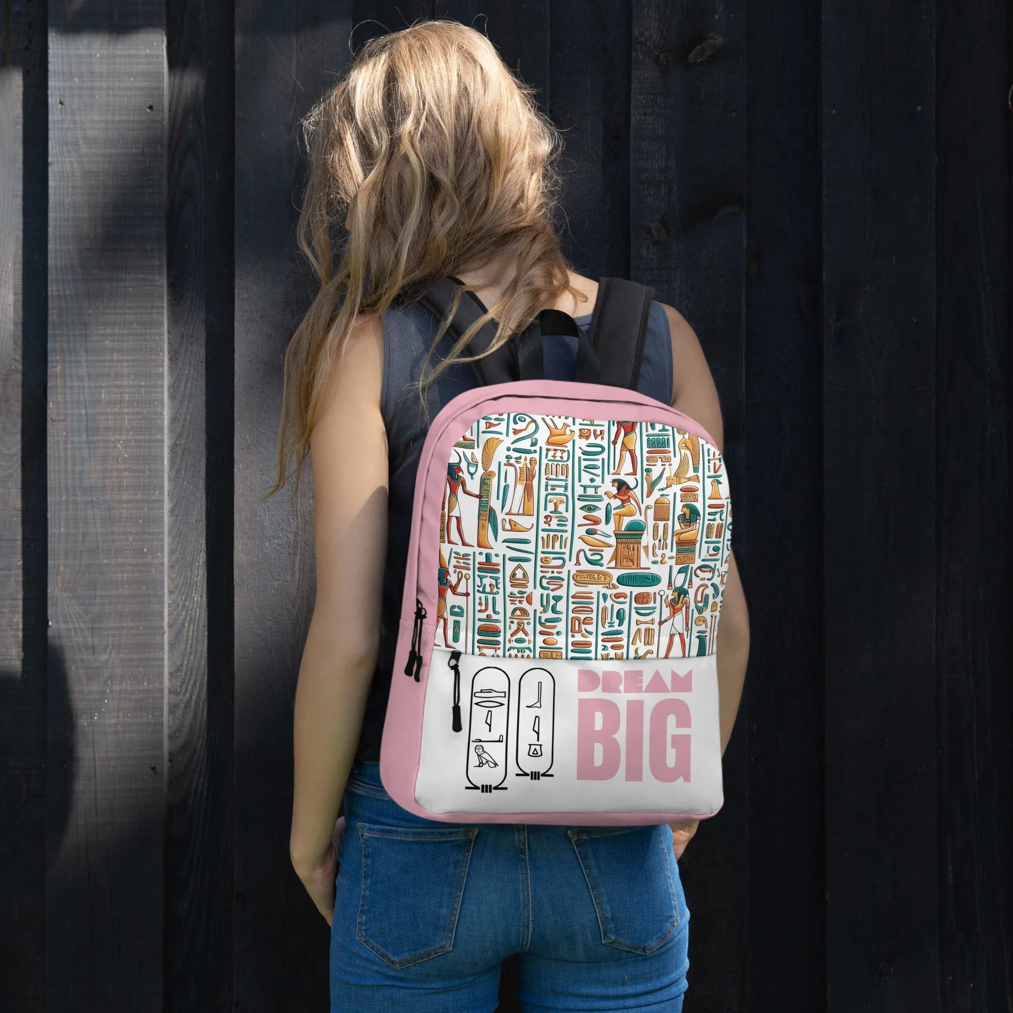- Smart-enabled Dream Egyptian Big Clean-lined Pink - Backpack Style