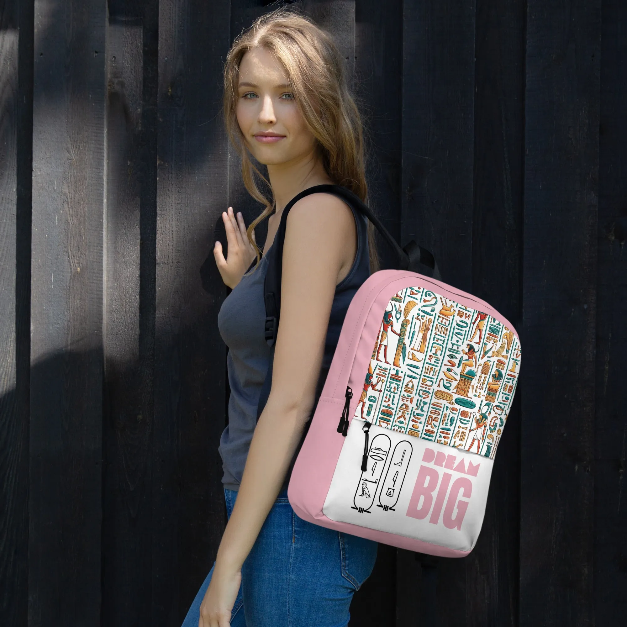 - Smart-enabled Dream Egyptian Big Clean-lined Pink - Backpack Style