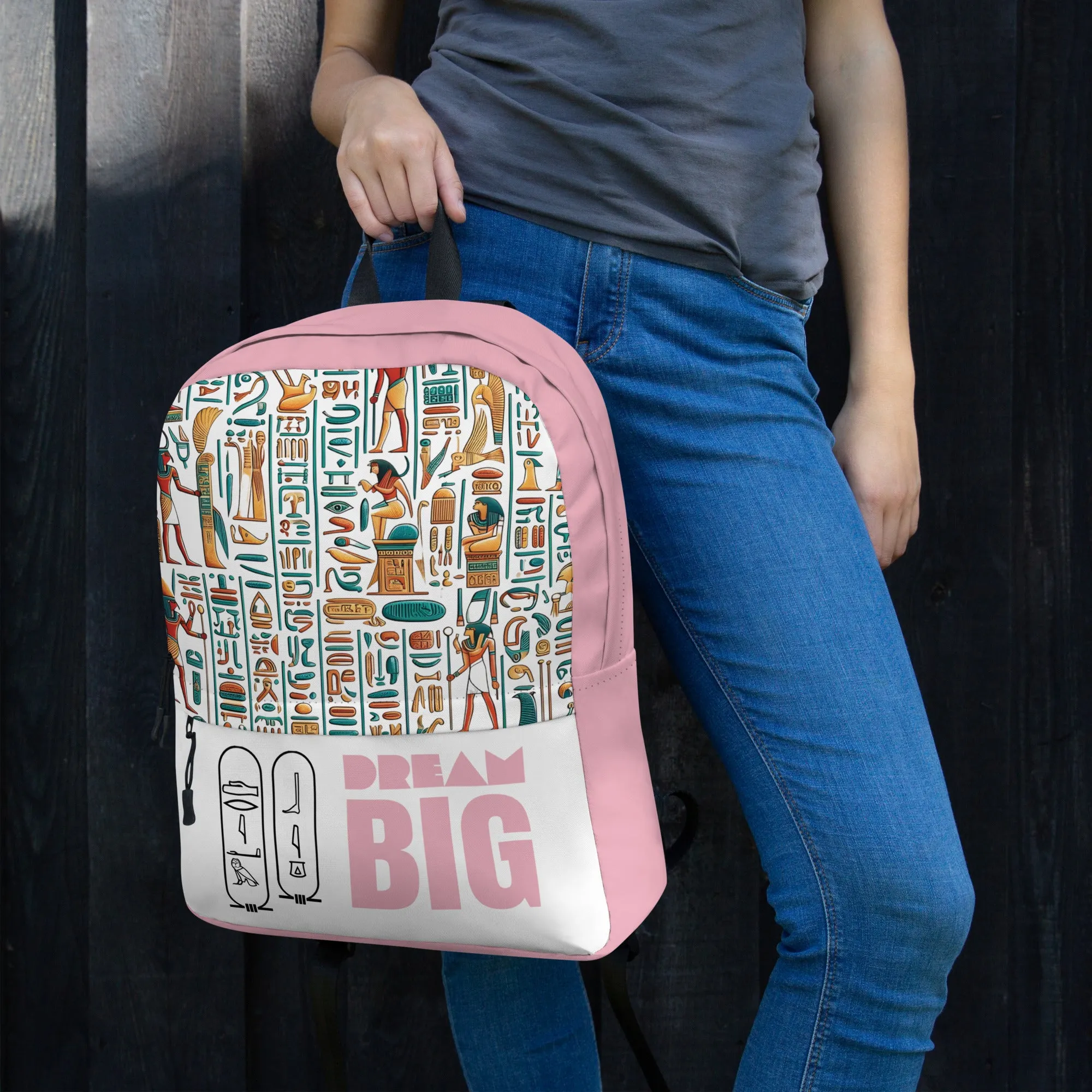 - Smart-enabled Dream Egyptian Big Clean-lined Pink - Backpack Style