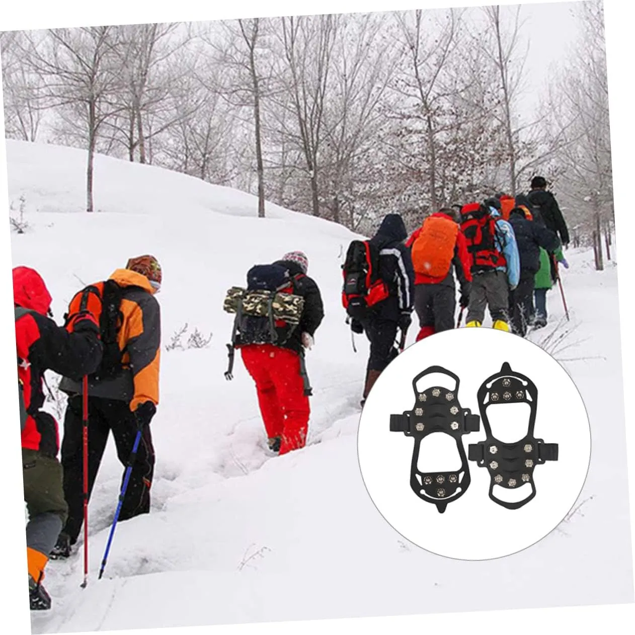 1 Pair Mountaineering Covers Anti-Slip Shoe Covers Climbing Anti-Slip Spike Climbing Shoes Grippers