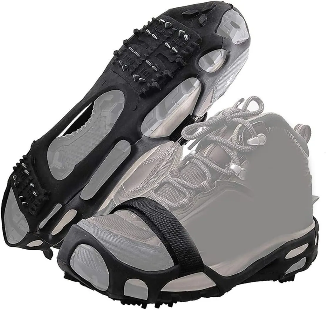 1 Set 24 Teeth Crampons Shoes Climbing Anti- Spike Anti-Slip Shoe Accessory Snowfield Shoe Cover Anti-