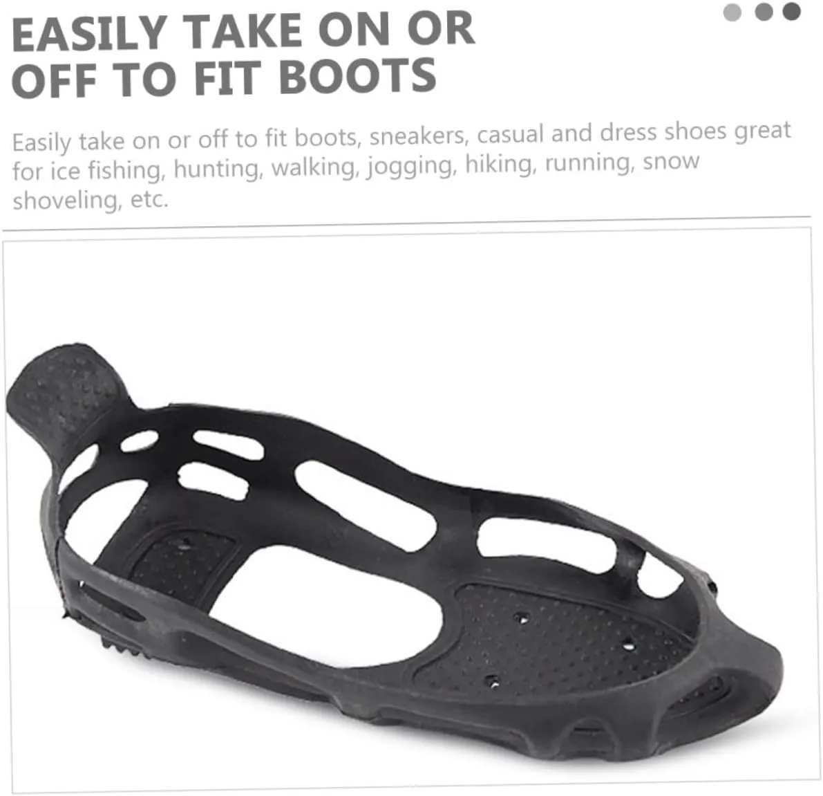 1 Set 24 Teeth Crampons Shoes Climbing Anti- Spike Anti-Slip Shoe Accessory Snowfield Shoe Cover Anti-