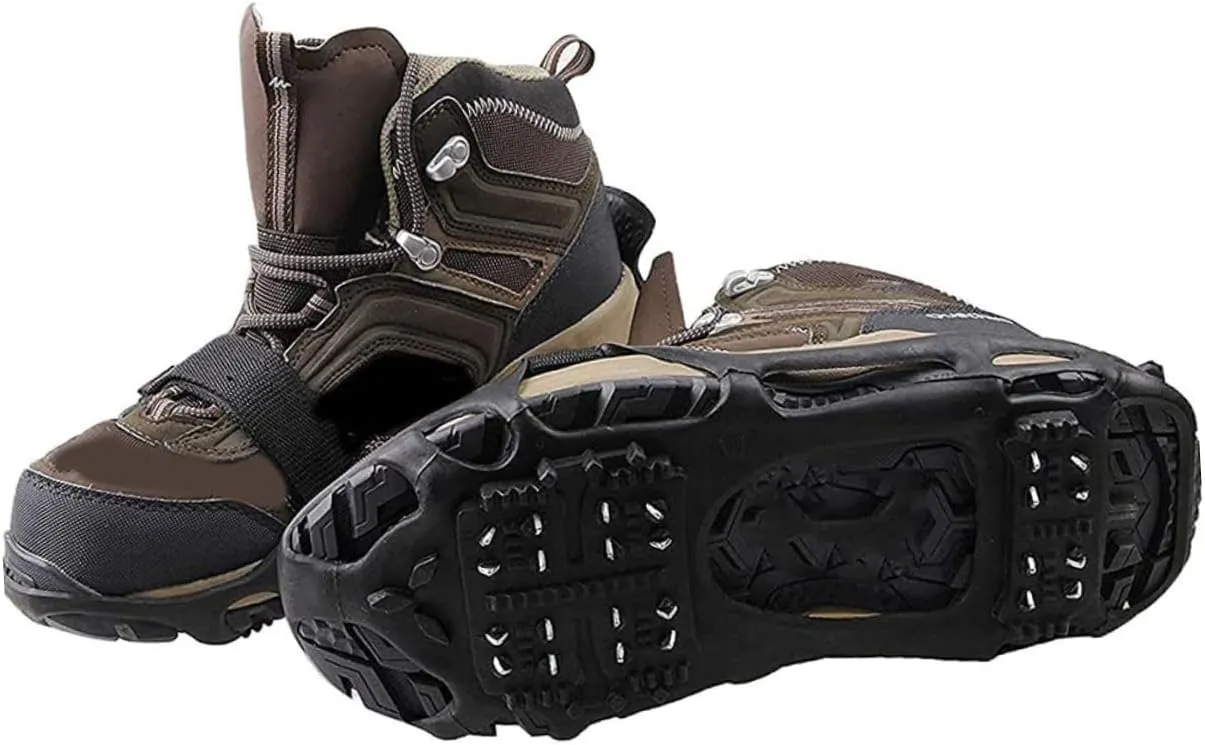 1 Set 24 Teeth Crampons Shoes Climbing Anti- Spike Anti-Slip Shoe Accessory Snowfield Shoe Cover Anti-