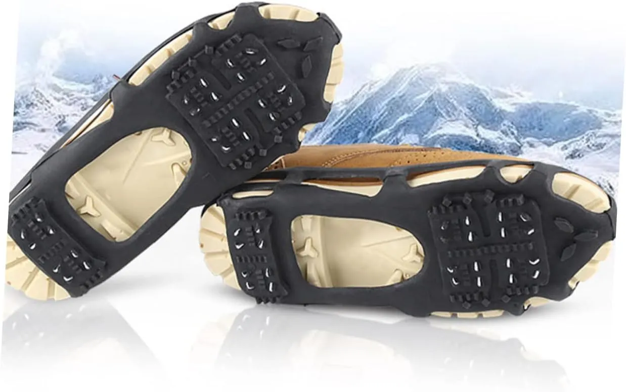 1 Set 24 Teeth Crampons Shoes Climbing Anti- Spike Anti-Slip Shoe Accessory Snowfield Shoe Cover Anti-