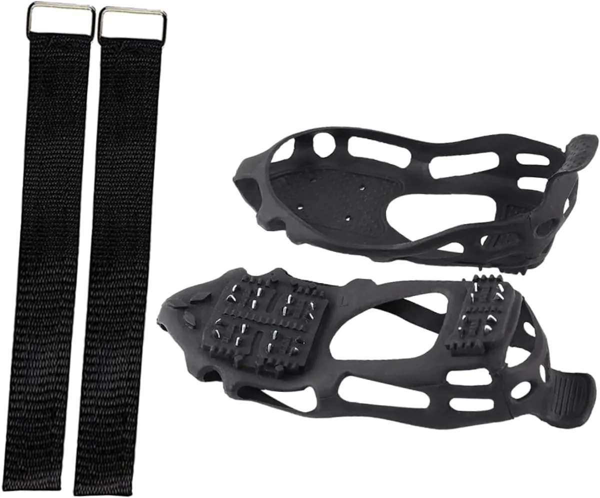 1 Set 24 Teeth Crampons Shoes Climbing Anti- Spike Anti-Slip Shoe Accessory Snowfield Shoe Cover Anti-