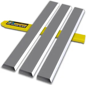 10-1/4" HSS Planer blades Knives Replacement For Grizzly JET JPT260, Axminster AT107PT, AT129PT, Startrite K260 Woodworking Thickness Planer 260x25x3mm 3pcs