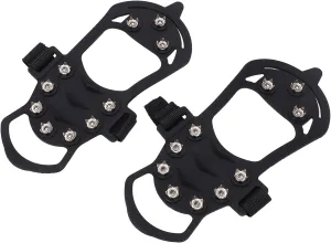 10 Tooth Crampons Shoe Cover Proof Mountaineering Ice Snow Gripper for Outdoor Climbing (M)