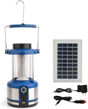 10" Solar Camping Light, Lamp and Lantern Plus Phone Recharge - Emergency Kit Must Have