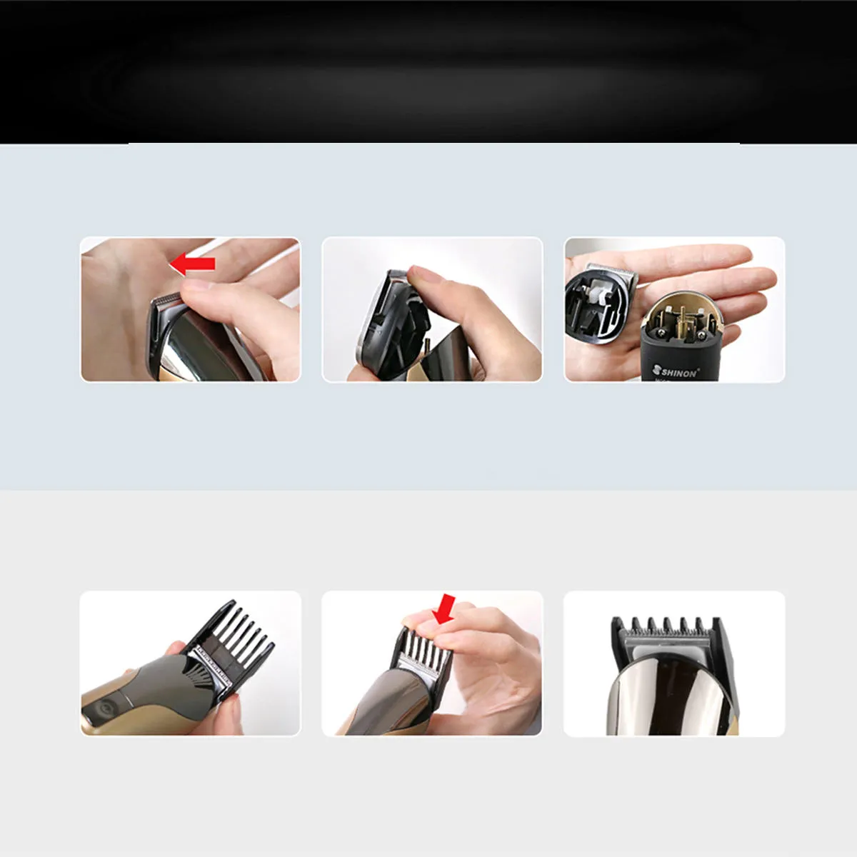 11 in 1 Wireless Electric Hair Clipper Shaver Multi-function Rechargeable Ears Beard Nose Hair Trimmer