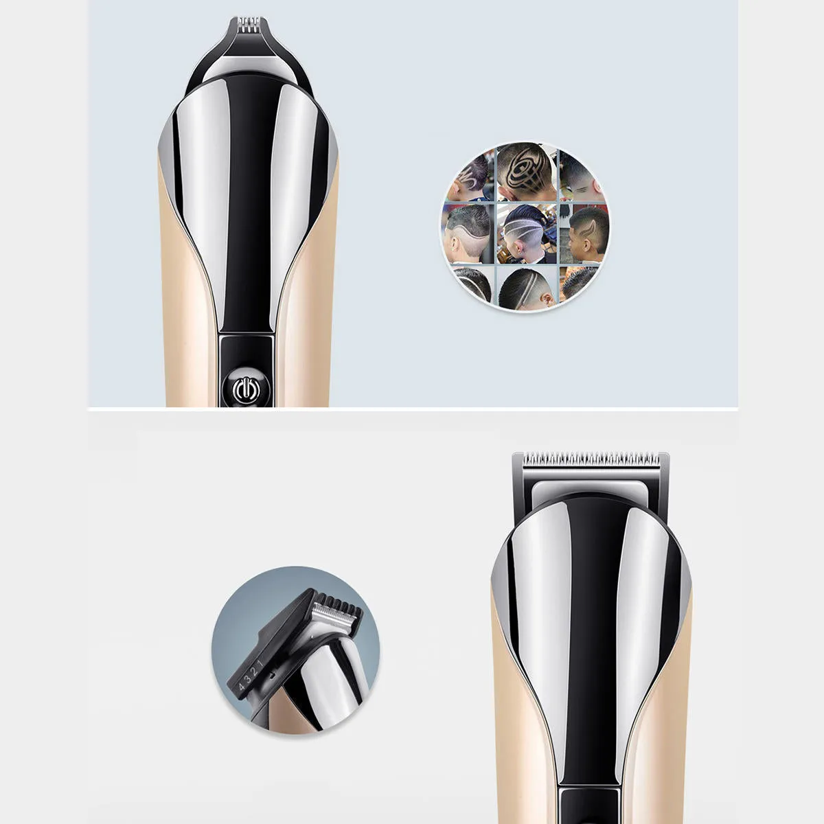 11 in 1 Wireless Electric Hair Clipper Shaver Multi-function Rechargeable Ears Beard Nose Hair Trimmer