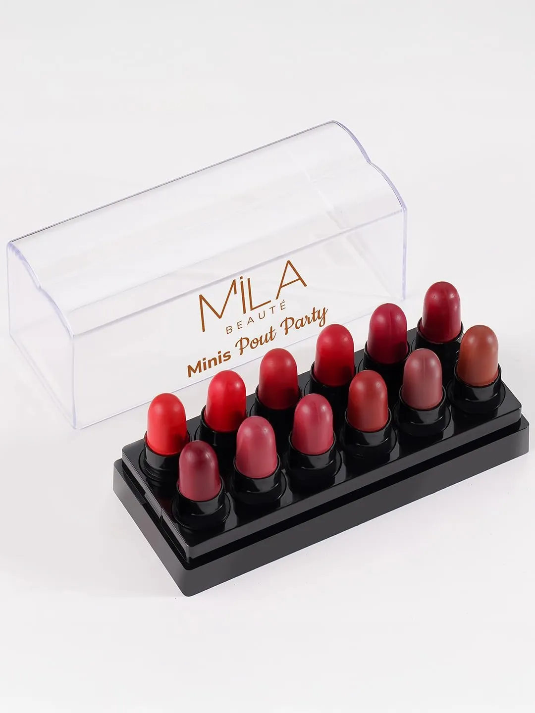 12 Creamy Matte Mini Lipstick Kit | Lip Hydrating & Light-weight | Long Lasting Lipsticks for Women | Suitable All Indian Tones