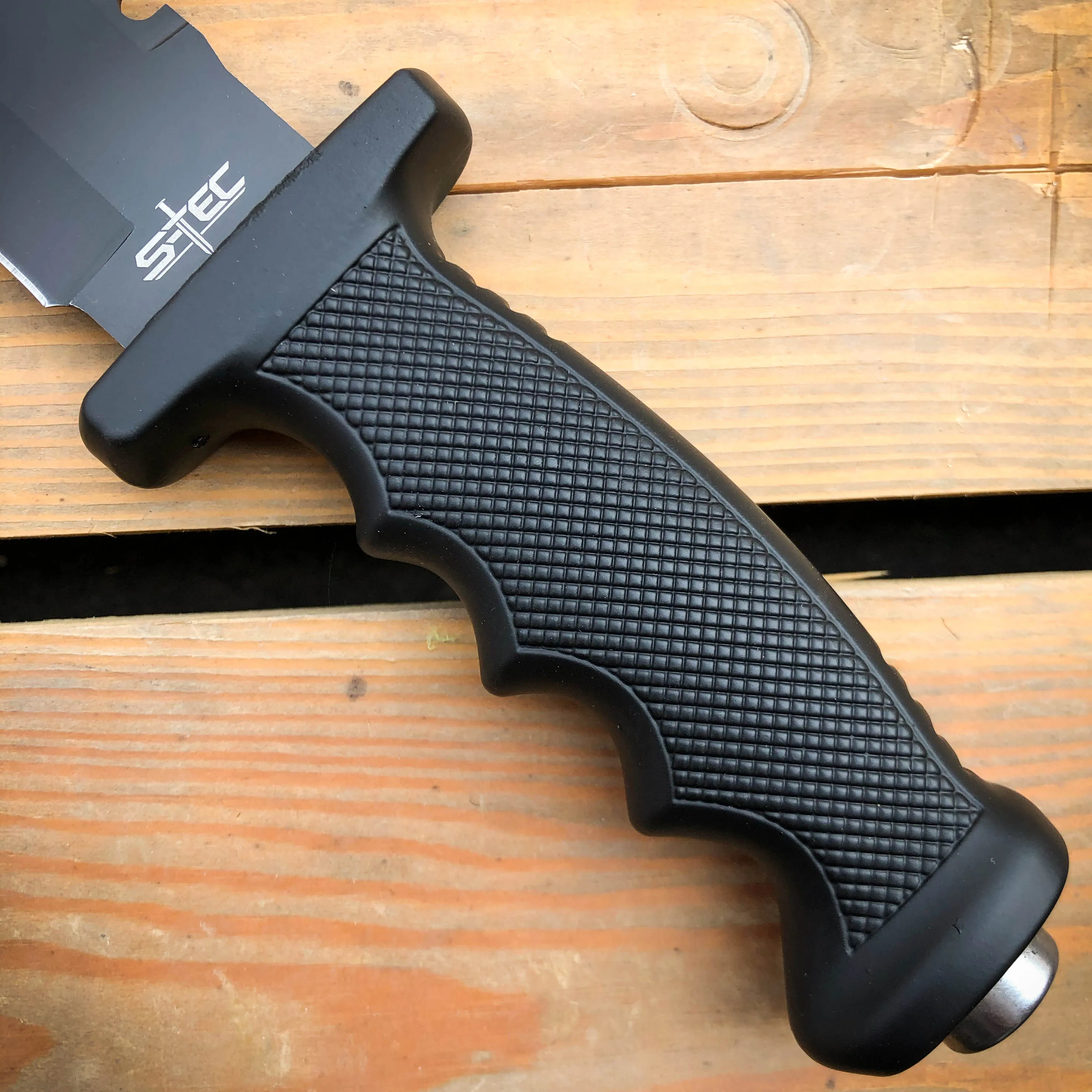12.5" Hunting Fixed Blade Army Bowie w/ Throwing Knife