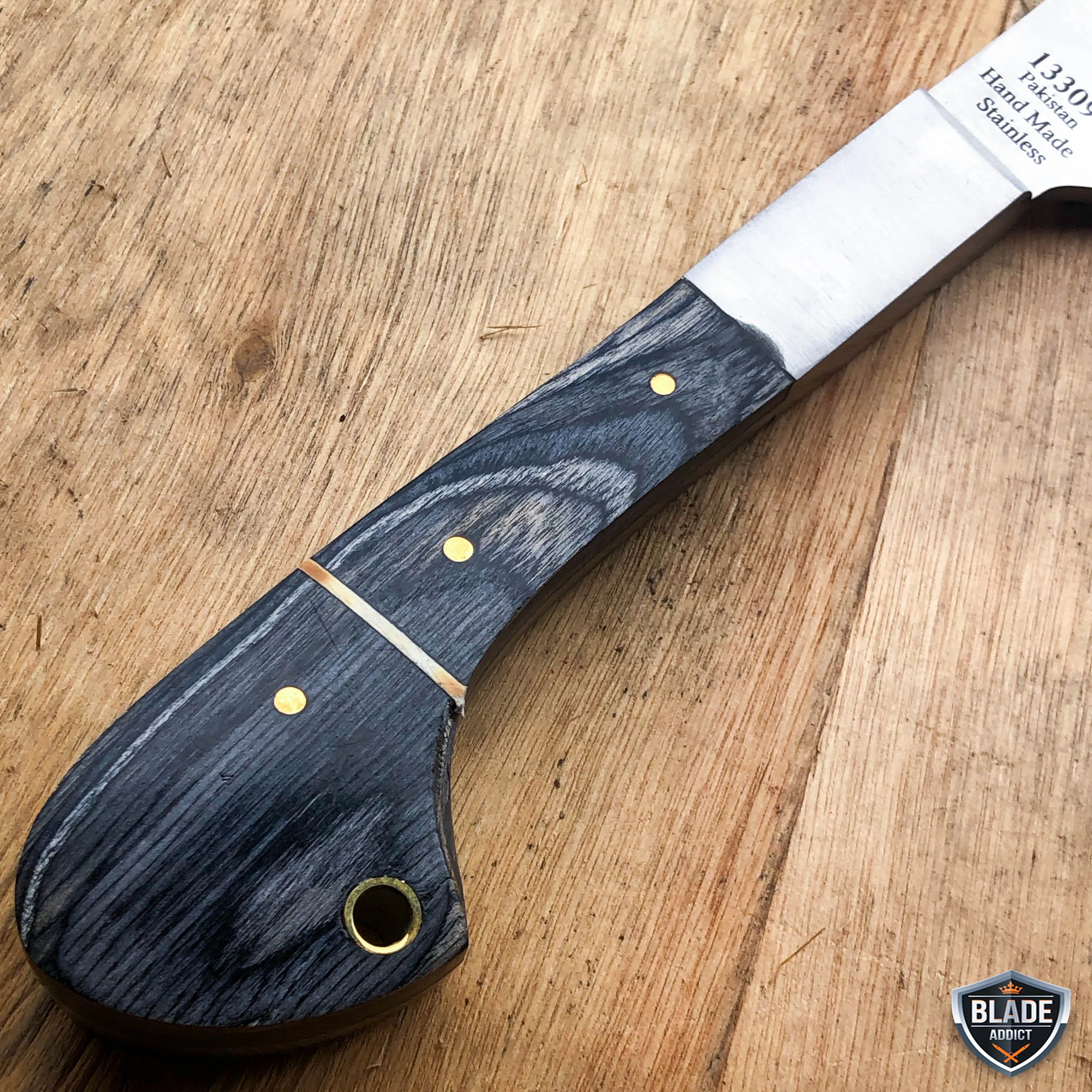 12" MEAT CLEAVER CHEF BUTCHER KNIFE Stainless Steel Chopper Full Tang Kitchen