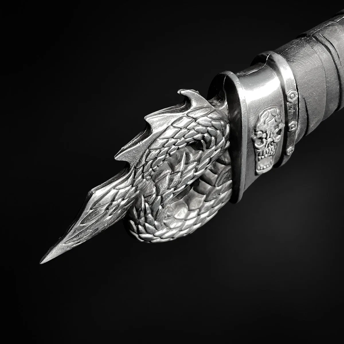 14" Stainless Steel Fire Dragon Axe with stand