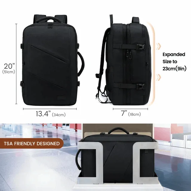 17in Laptop Backpack Travel Bag and 40L Carry On Suitcase