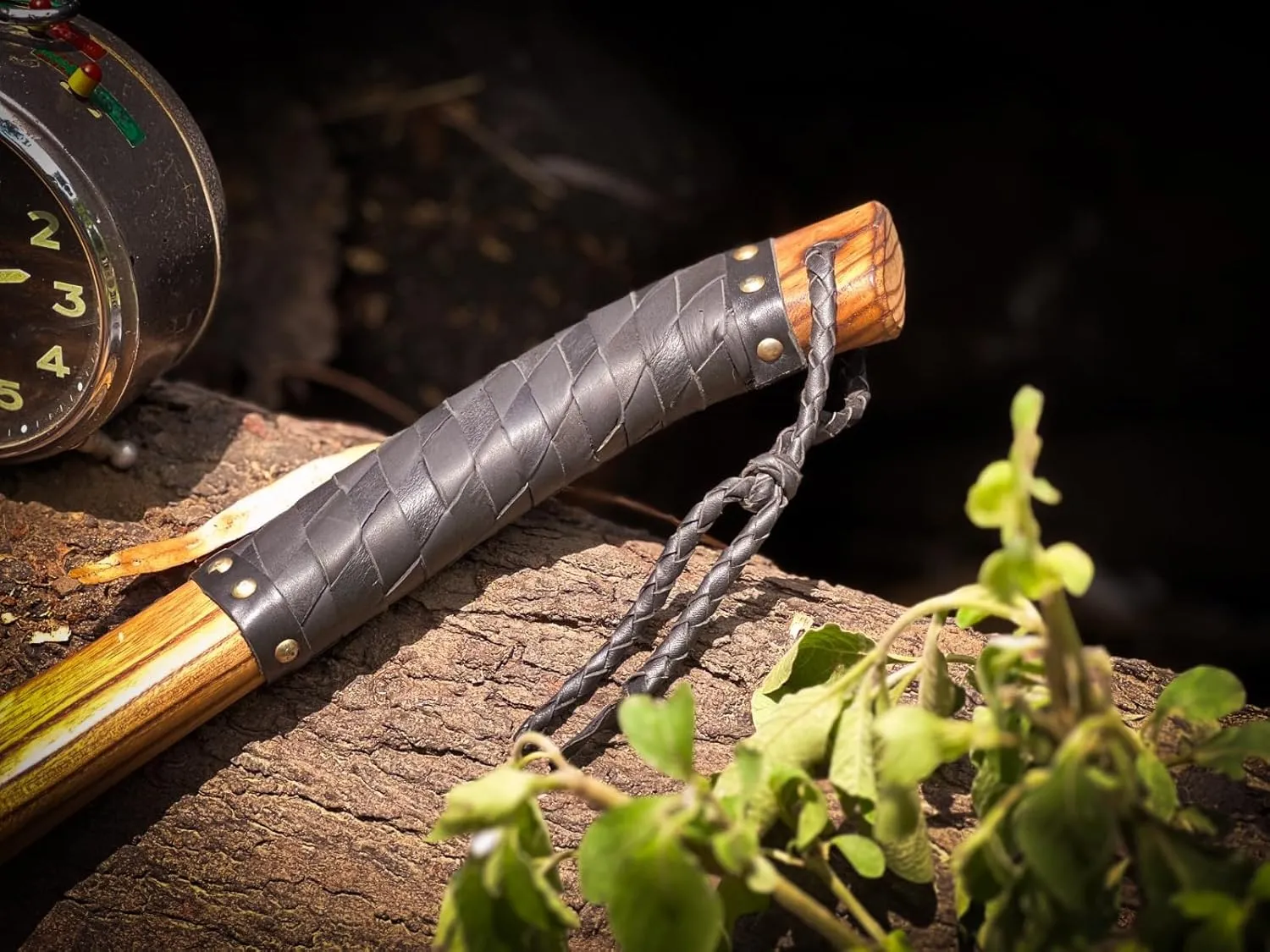 18" Custom Handmade Carbon Steel Viking Axe, Throwing Axe, Norse Viking Axe, Birthday Gift for him, Leather Wrapped Handle and Leather Sheath (Medieval Axe)