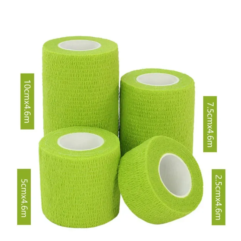 1Pcs Waterproof Medical Therapy Self Adhesive Bandage Muscle Tape Finger Joints Wrap First Aid Kit Pet Elastic Bandage 2.5-10cm