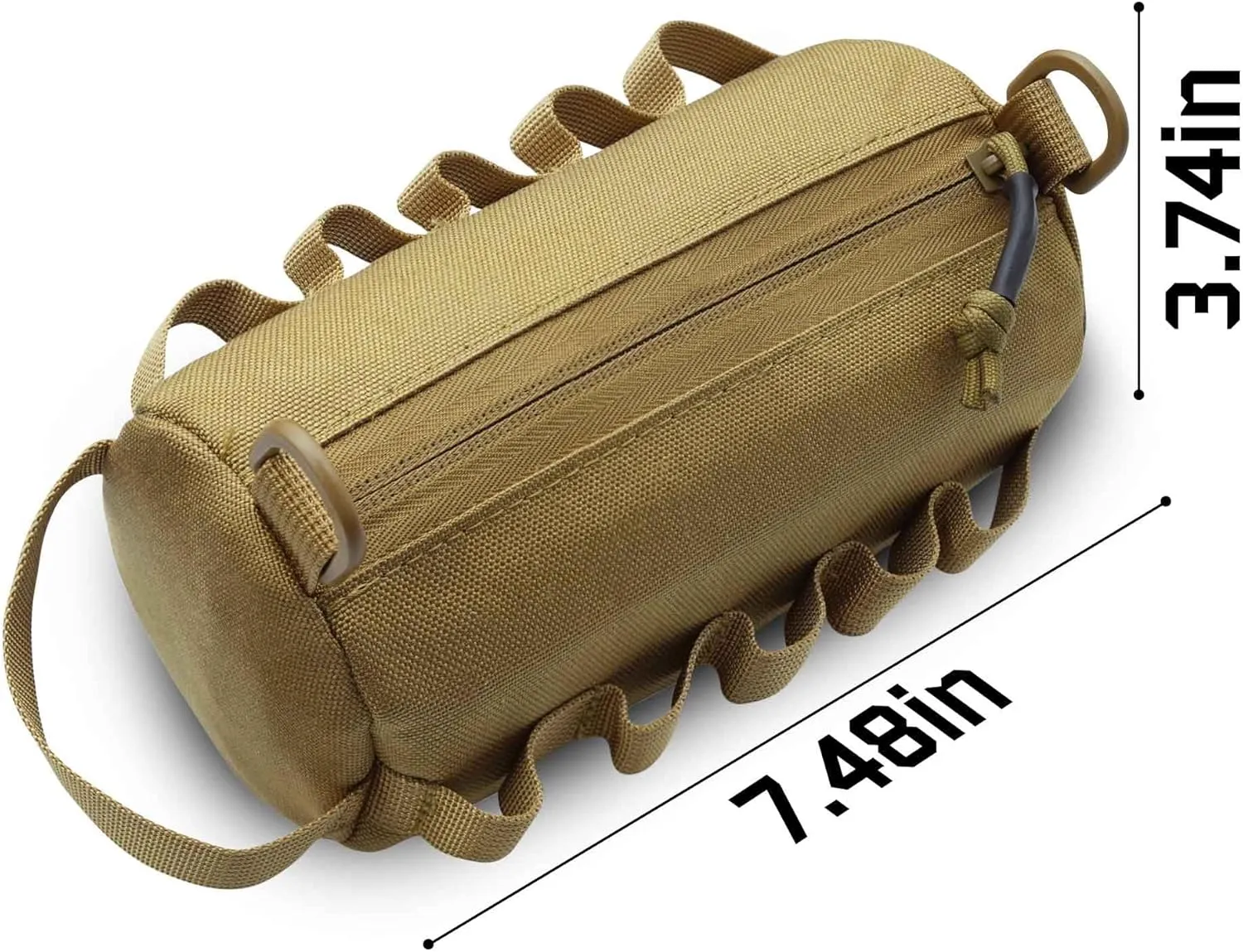 2 Piece Upgrade Laser Cut Multi-Purpose Tactical Molle Tool Pouch, Small Utility Belt Vest Pouches Bag for Backpack