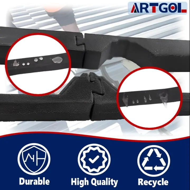 20 Psc 9in Outside Classic Rib Profile Foam Closure Strips for Metal Roofing R Panels - Fits 3FT Long Metal Roof Panels - Designed for Roof Insulation, Noise Reduction, Waterproofing, Dustproofing
