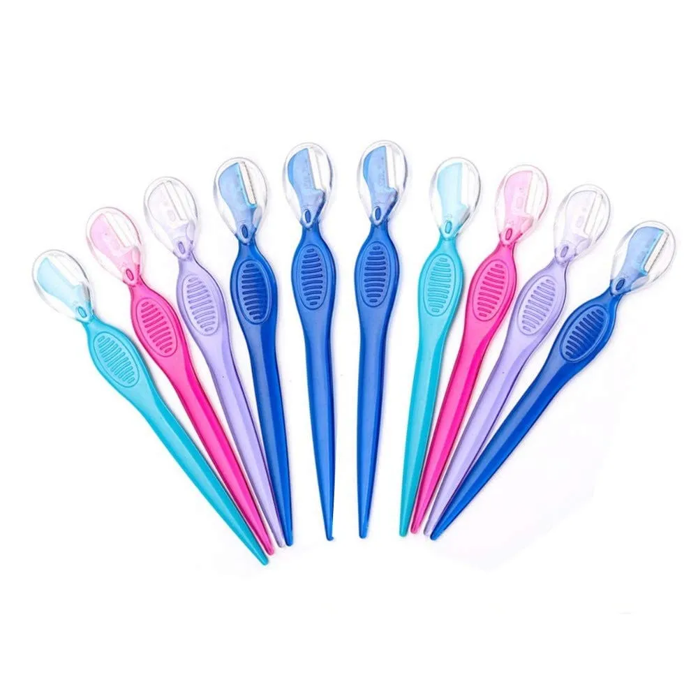 20pcs Eyebrow Razor Facial Hair Remover Eyebrow Trimmer Sharp Mini Makeup Knife Blade Eye Brow Shaping Hair Remover Tool Face Razor Eyebrow Trimmers Blades Shaver