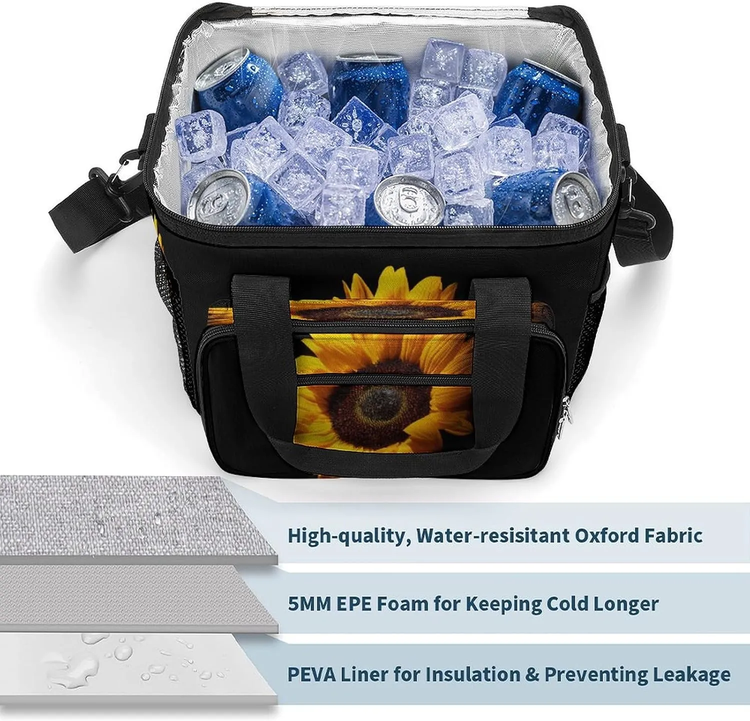 22.5L Insulated Camping Coolers Bag Large Leakproof Ice Chest for Beach Travel Picnic