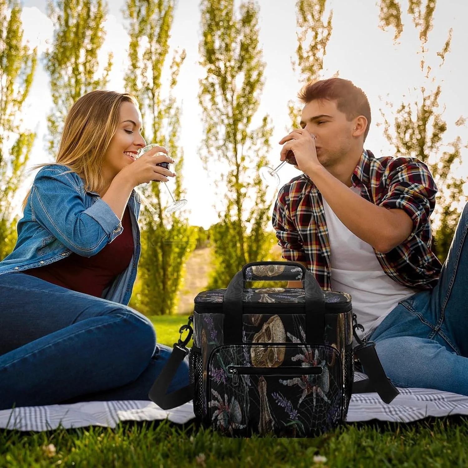 22.5L Waterproof Soft Cooler BagInsulated Lunch Box for Camping Fishing Beach Road Trips
