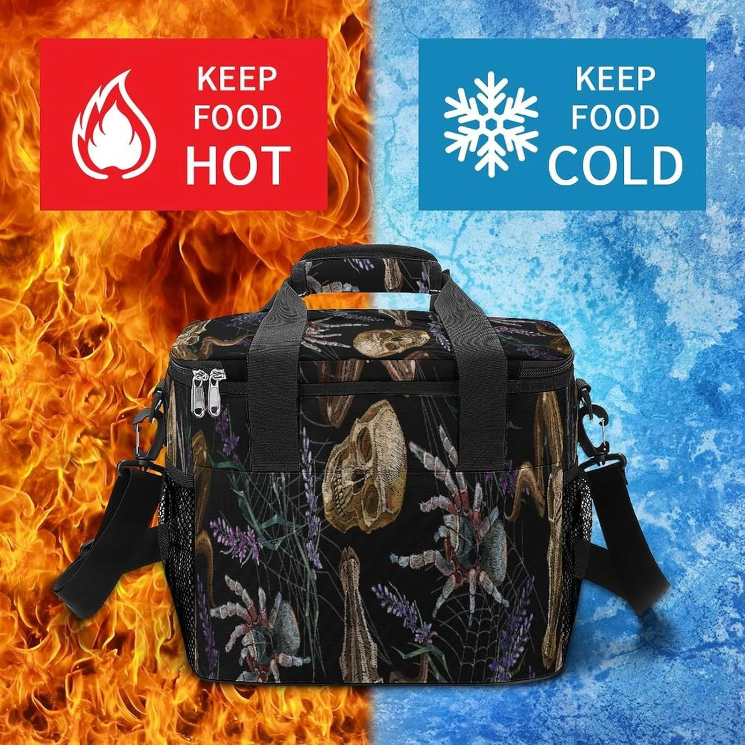 22.5L Waterproof Soft Cooler BagInsulated Lunch Box for Camping Fishing Beach Road Trips