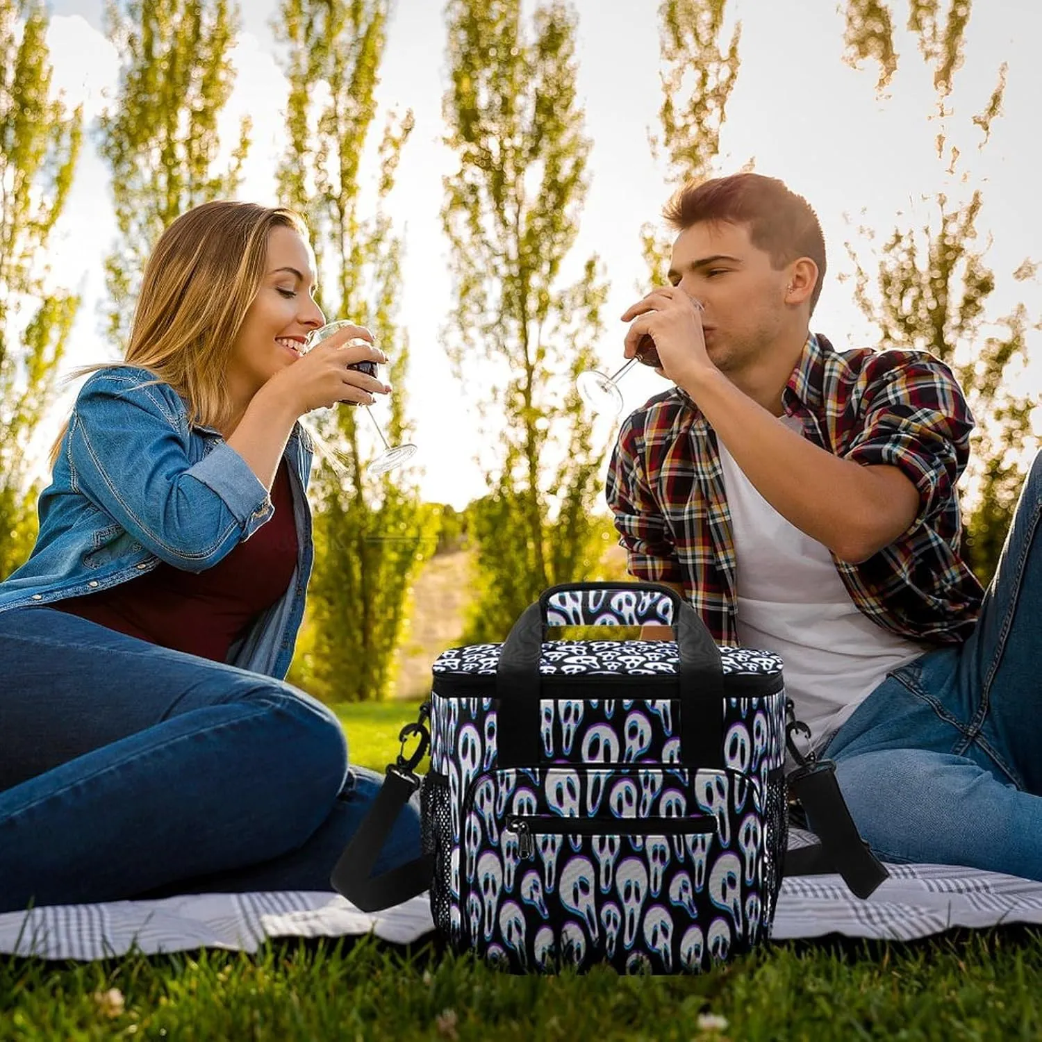 22.5L Waterproof Soft Cooler BagInsulated Lunch Box for Camping Fishing Beach Road Trips