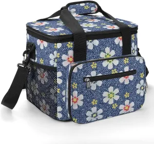 22.5L Waterproof Soft Cooler BagInsulated Lunch Box for Camping Fishing Beach Road Trips