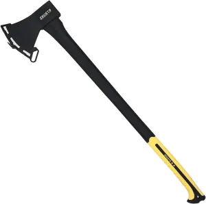 24” Long Camping Axe, Forged Steel Blade with Shock-Absorbing Handle, Outdoor Hatchet for Camping&Kitchen, Wood Chopping and Kindling
