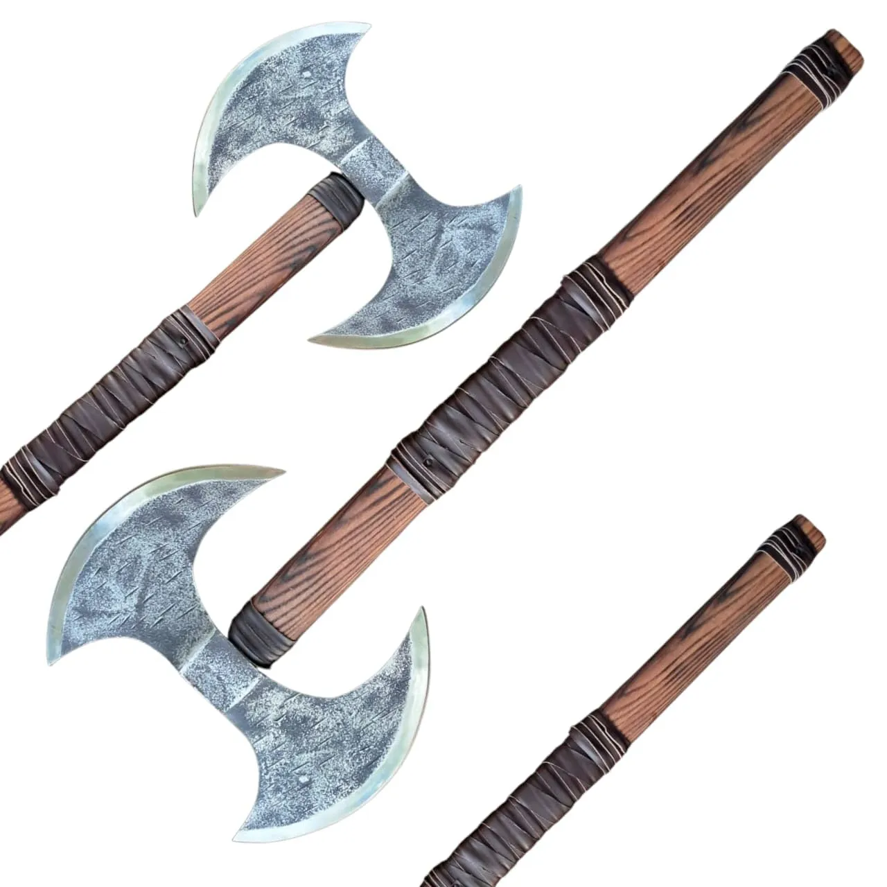 27" Custom Handmade Double Headed Axe, 27" Custom Handmade Double Headed Axe,Double Head Berserker Axe, Large Norse Axe, Hand Forged Steel Axe,Double Blade Axe, Forest Axes Hewing Axe Broad Axe Hunting Axe Dane Axe