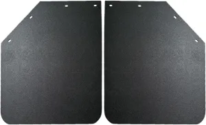 2PCS Universal Heavy Duty Polymer Mudflaps 24x30 Inch, Black Angled Splash Guard Mudflap for Semi Trucks Tractor Trailer