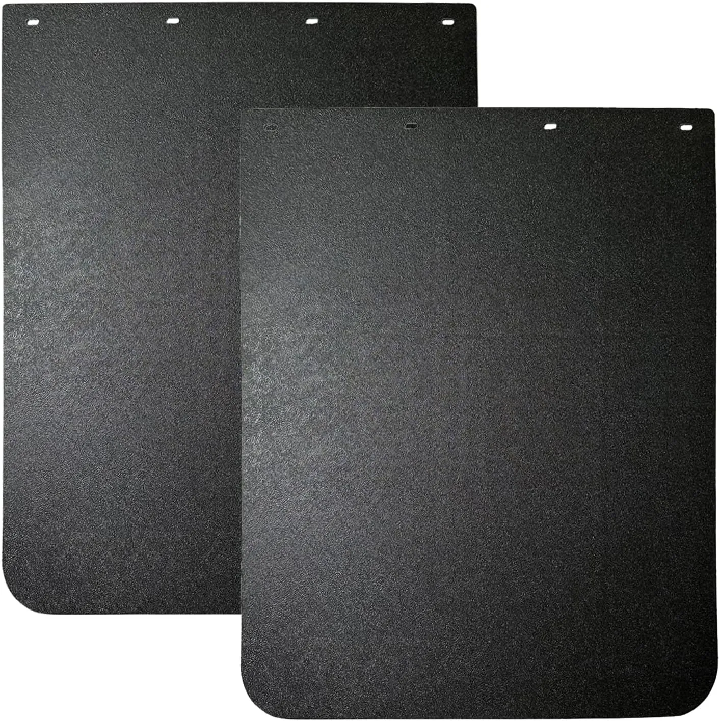 2PCS Universal Heavy Duty Polymer Mudflaps 24x30 Inch, Black Splash Guard Mudflap for Semi Trucks Tractor Trailer