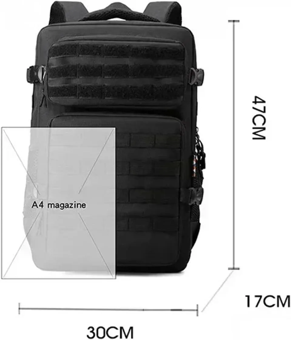 35L 1000D Nylon Waterproof Outdoor Rucksacks Tactical Sports Camping Hiking Trekking Hunting Molle Backpack(Yellow camouflage)