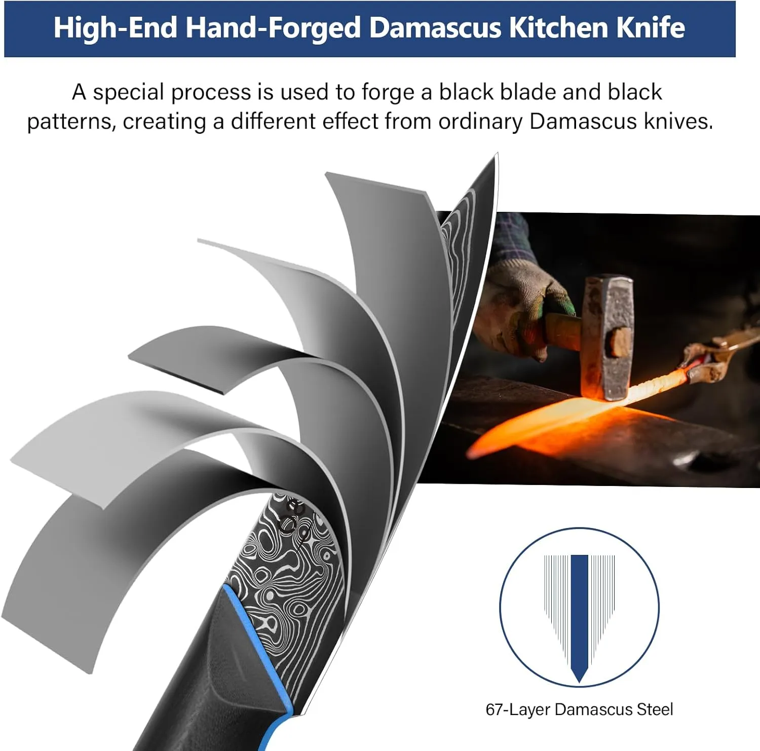3.75 Inch Paring Knife, Fruit Knives with G10 Handle, 67-Layer Japanese Damascus Steel Forged Small Kitchen Knife, Ultra Sharp Knves with Exquisite Package