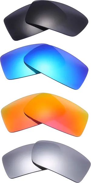 4 Pairs Polarized Replacement Lenses for Oakley Gascan Glass Sunglasses Frames