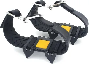 4 Stude New Ice Claw Universal Outdoor Anti-Skid Snow Ice Climbing Shoe Spikes Grips Crampons Cleats Overshoes Traction