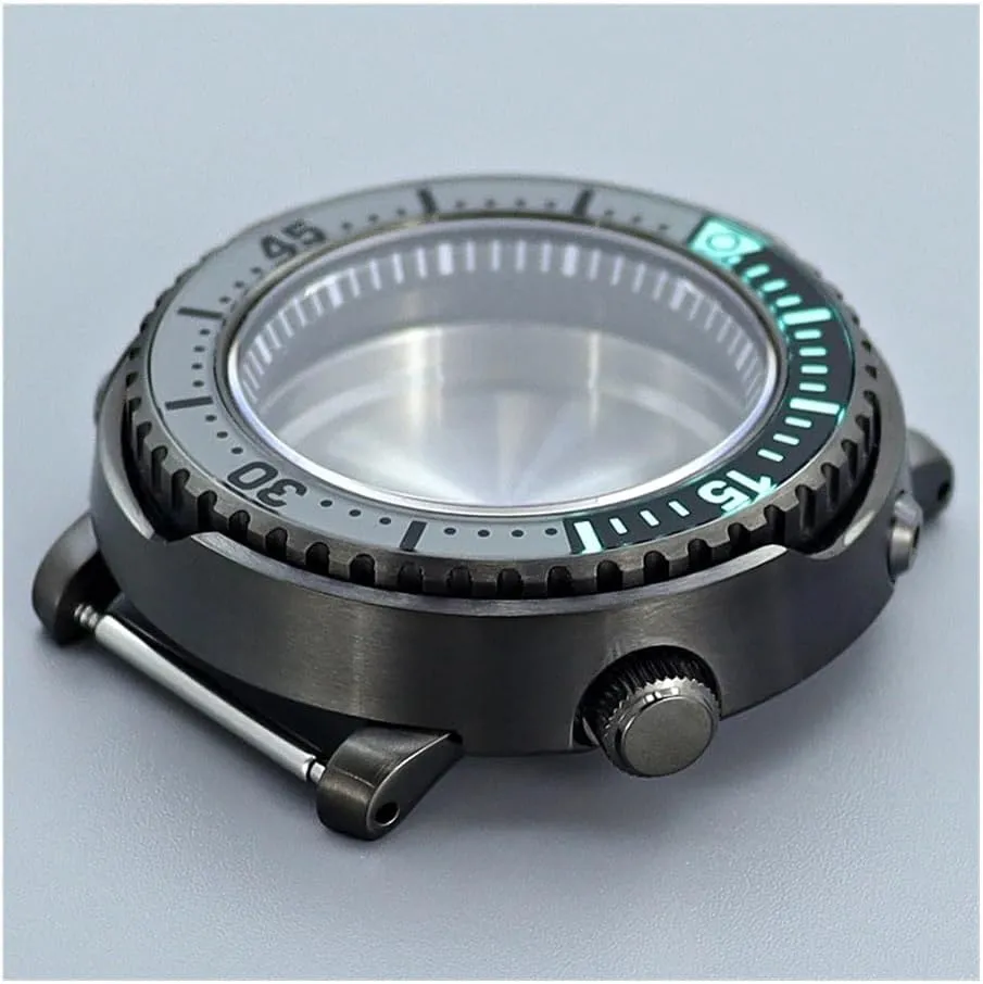 43mm Tuna Canned C3 Bezel Watch Case Fit For Seiko NH34 NH35 NH36 NH38 Movement 20ATM Waterproof Men Diving Replace Case 3.8 Crown Watch case