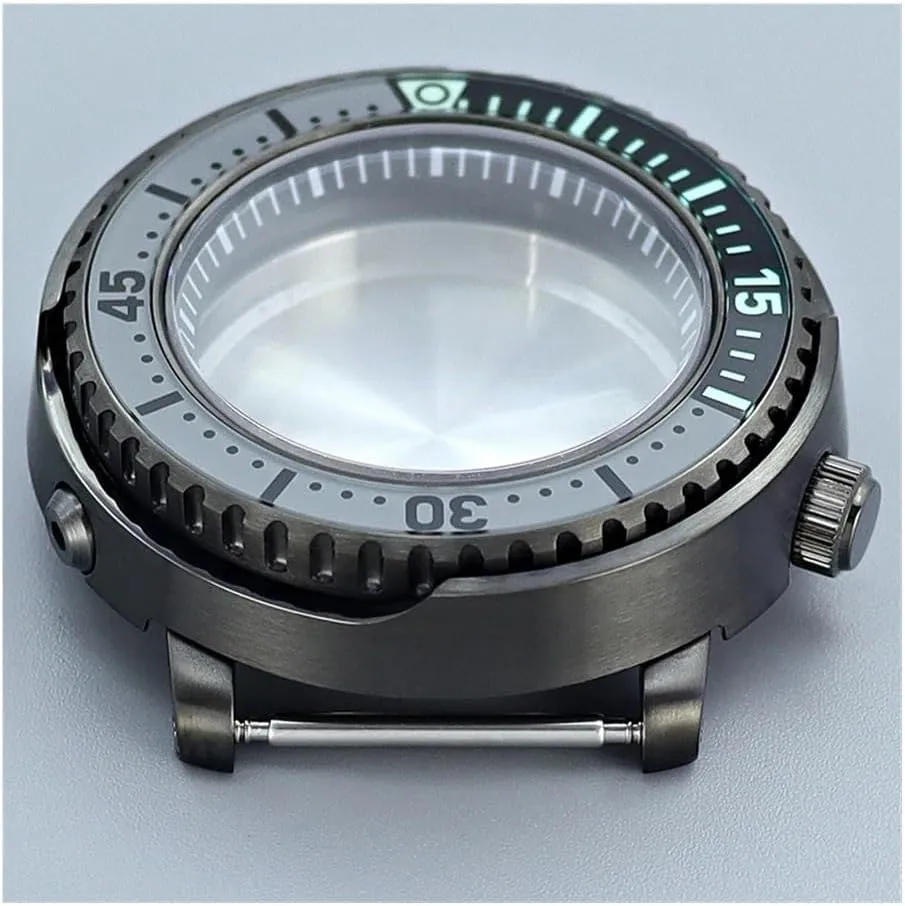 43mm Tuna Canned C3 Bezel Watch Case Fit For Seiko NH34 NH35 NH36 NH38 Movement 20ATM Waterproof Men Diving Replace Case 3.8 Crown Watch case