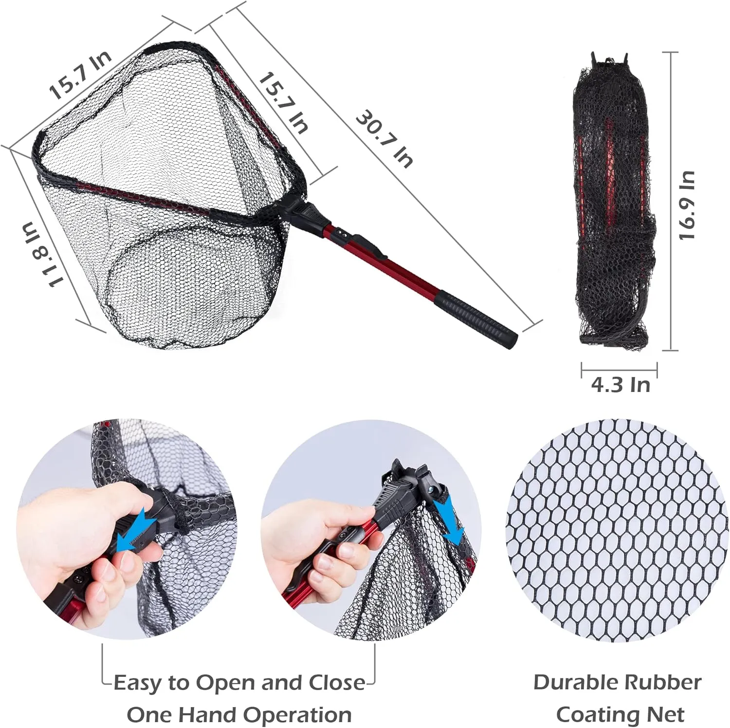 4PCS Fish Gripper Hook Remover Kit Fishing Accessories