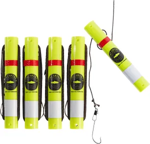 5-Pack Auto Fishing Device - Lightweight, Compact, Easy to Use - Catfishing Outdoor Survival Camping Bushcraft Fishing Kit