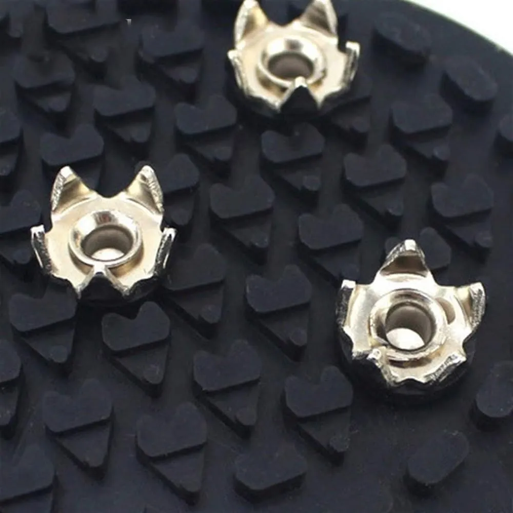 5 Teeth Ice Gripper for Shoes Women Men Crampons Ice Gripper Spike Grips Cleats for Snow Studs Non-Slip Climbing Hiking Covers Ice Grips for Shoes