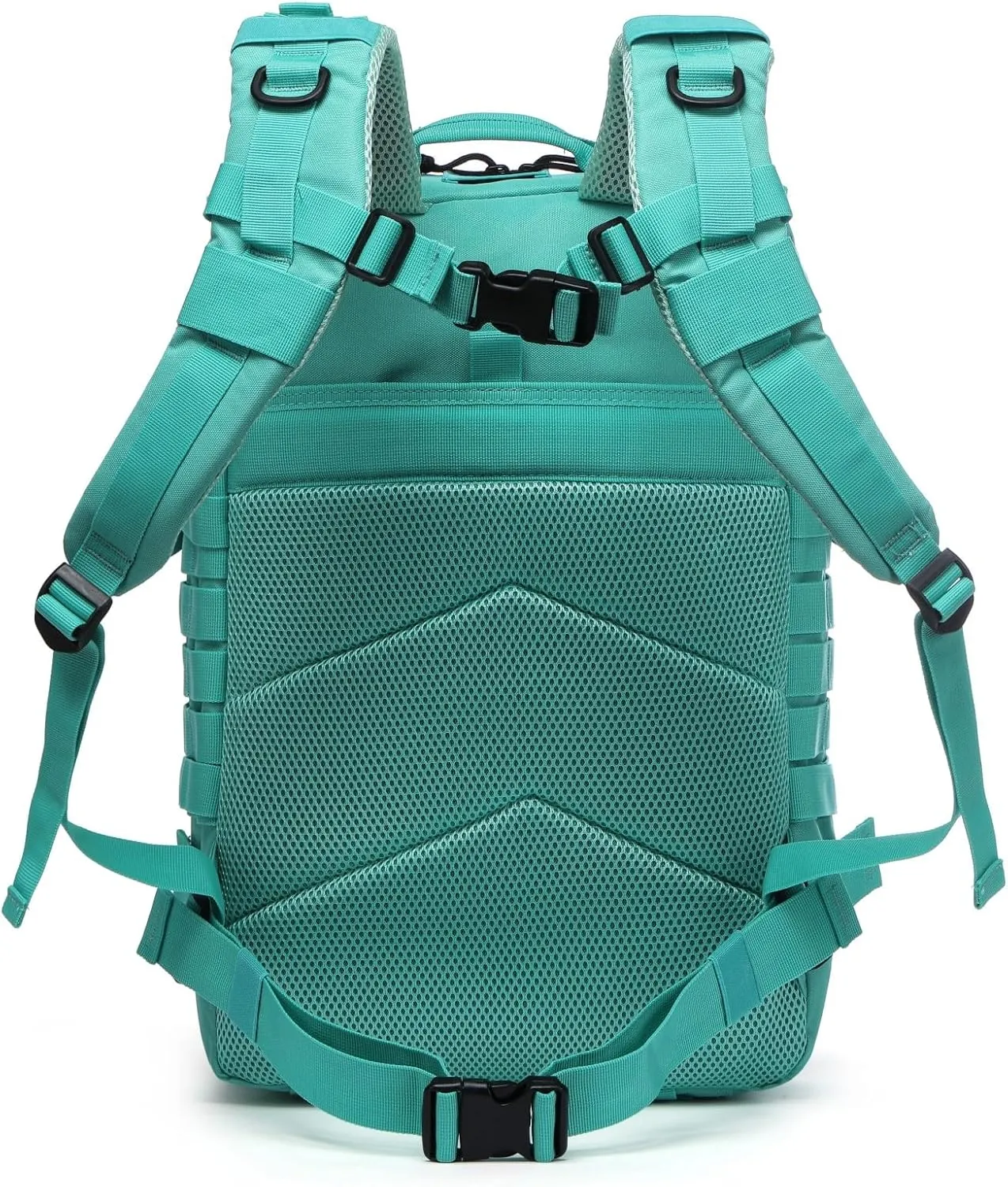 50L Sturdy Nylon Waterproof Fishing Hunting Backpack Outdoor Military Rucksacks Tactical Sports Camping Hiking (Cyan)