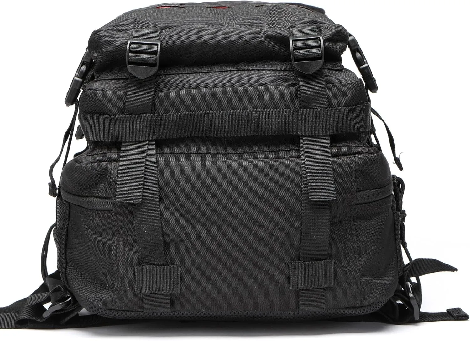50L Tactical Military Backpack Waterproof Sturdy Bag for Hiking Camping Fishing Gym Backpack with Bottle Holder (Red Black)