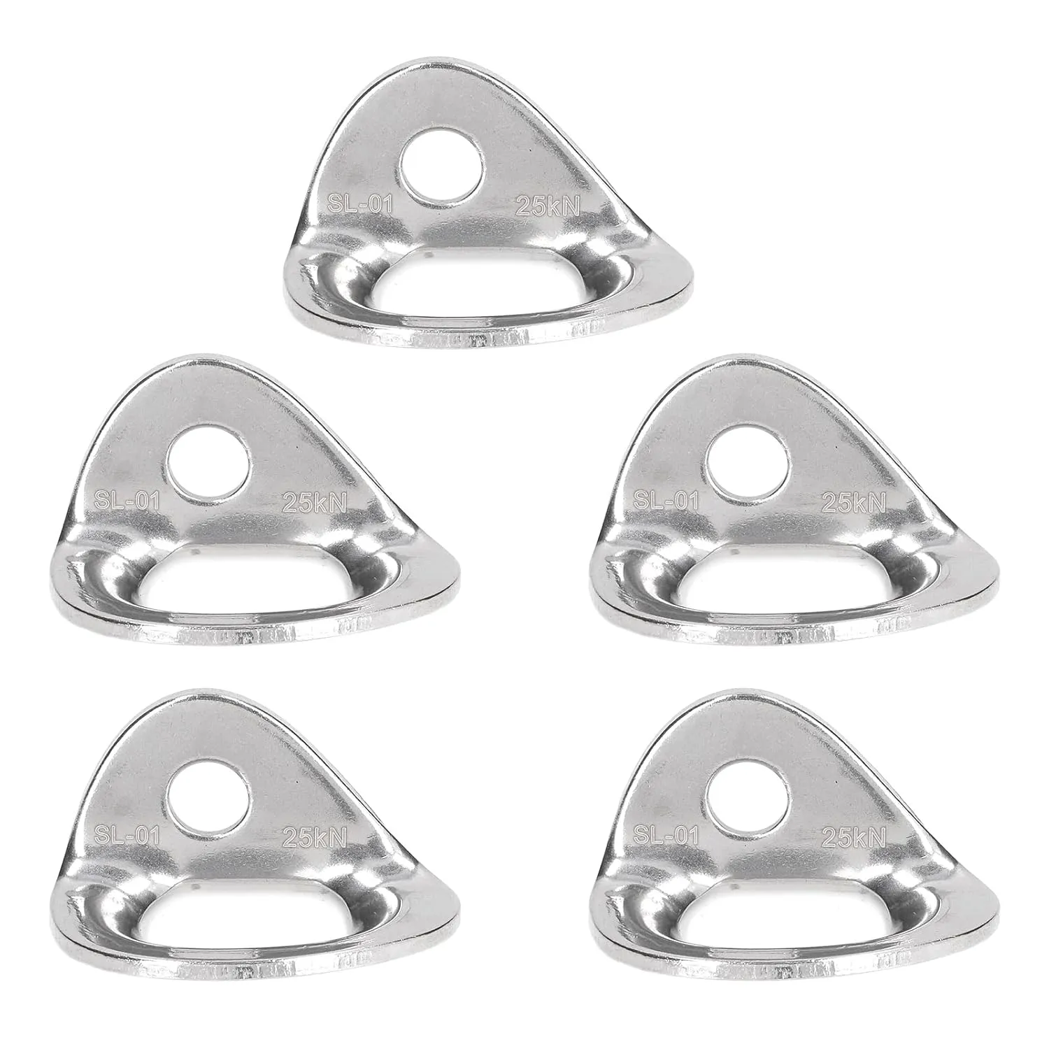 5PCS Rock Climbing Anchor, Swing Hook Boom 316 Stainless Steel Rock Climbing Hanger for Rappelling Aerial Work