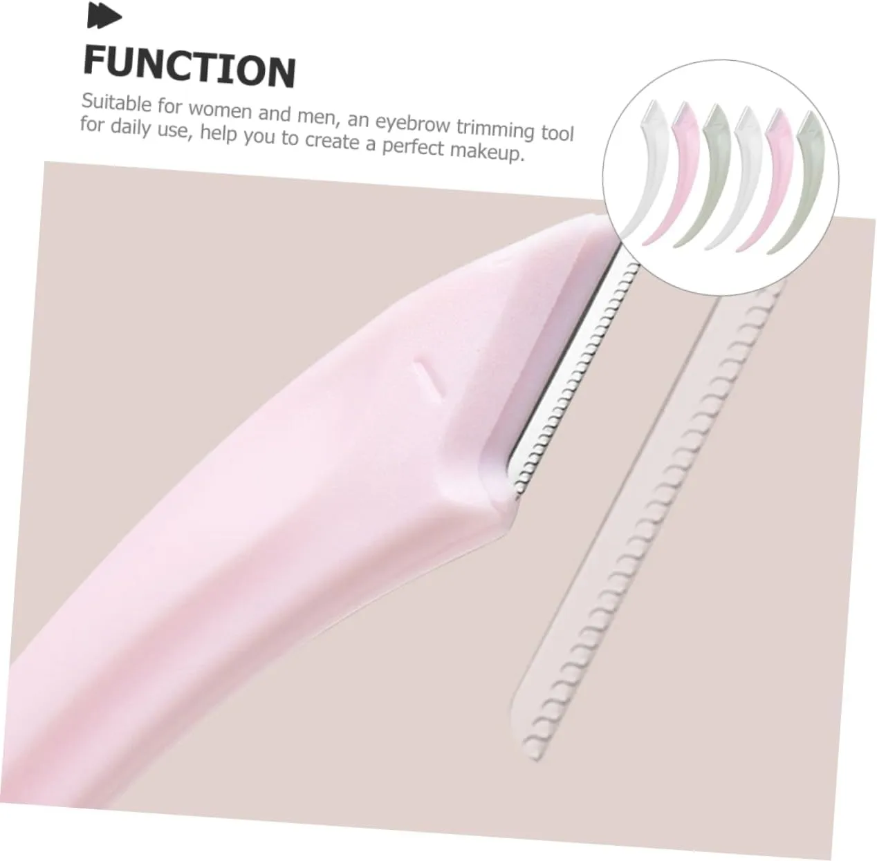 5sets Stainless Steel Eyebrow Shaver for Women Face Razor Compact Size for Travel Easy to Use for Makeup Removal 6pcs*5