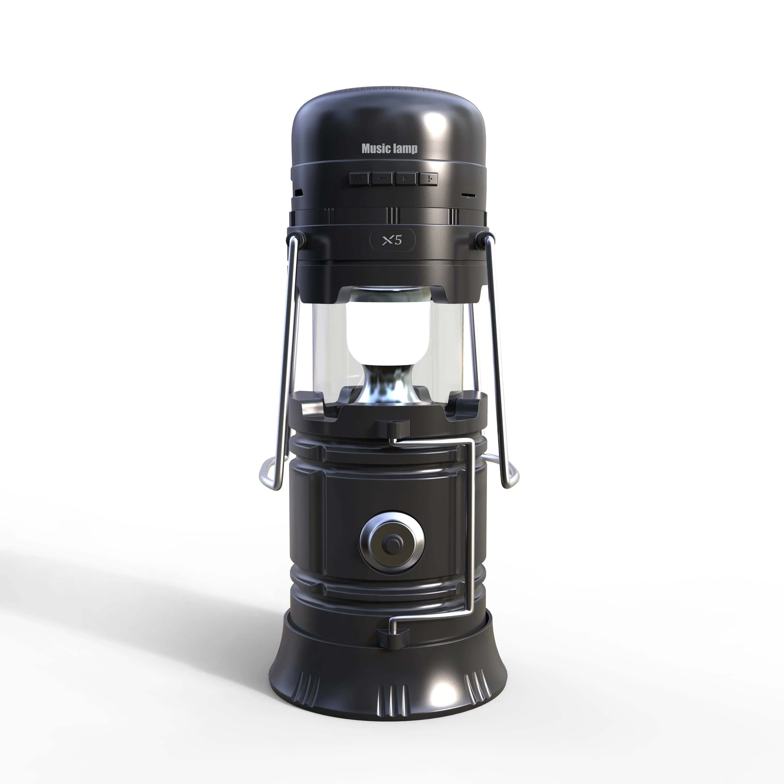 6 in 1 Solar Lantern, Flashlight, Bluetooth Wireless Speaker, Power Bank Phone Charger, FM Radio & MP3 Player