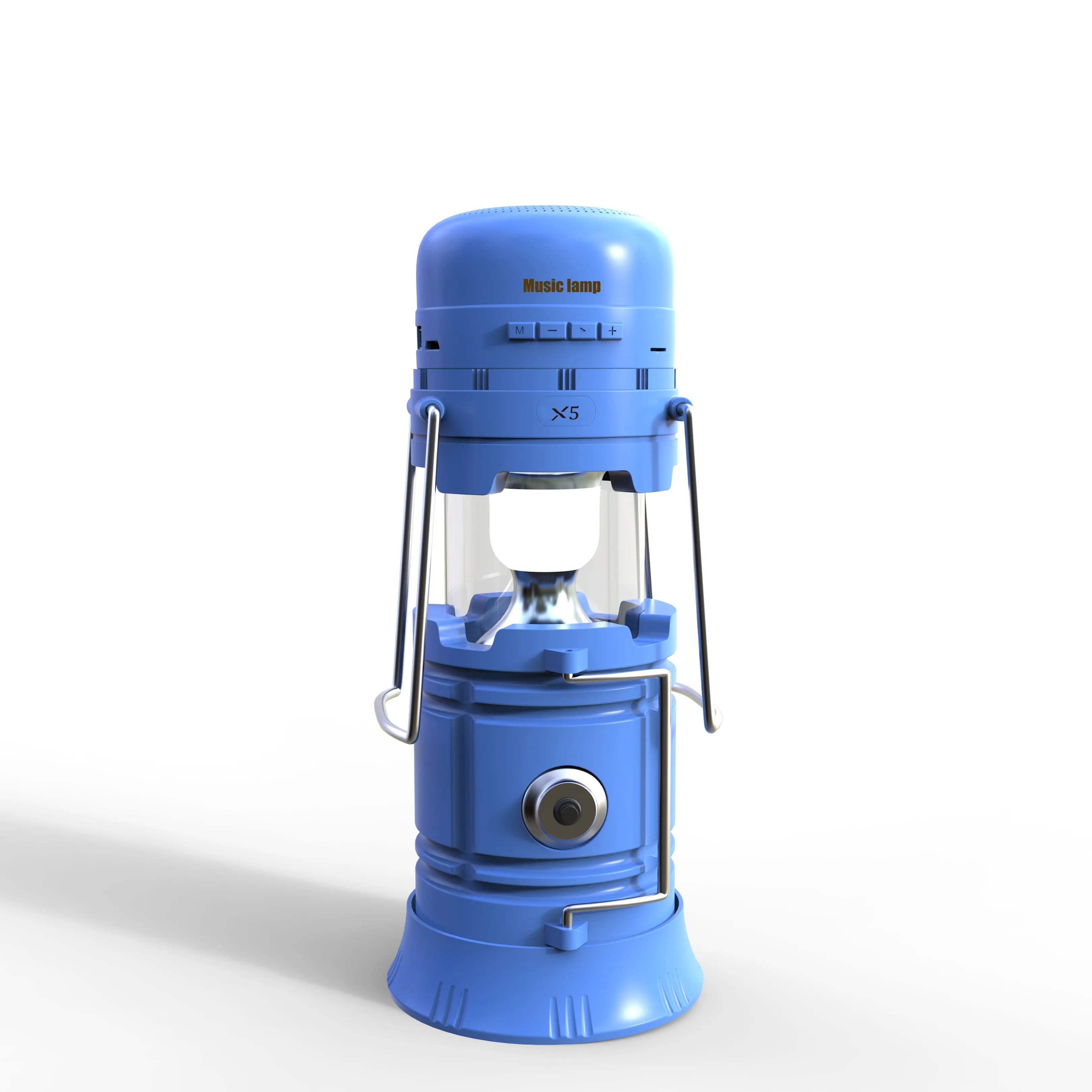 6 in 1 Solar Lantern, Flashlight, Bluetooth Wireless Speaker, Power Bank Phone Charger, FM Radio & MP3 Player