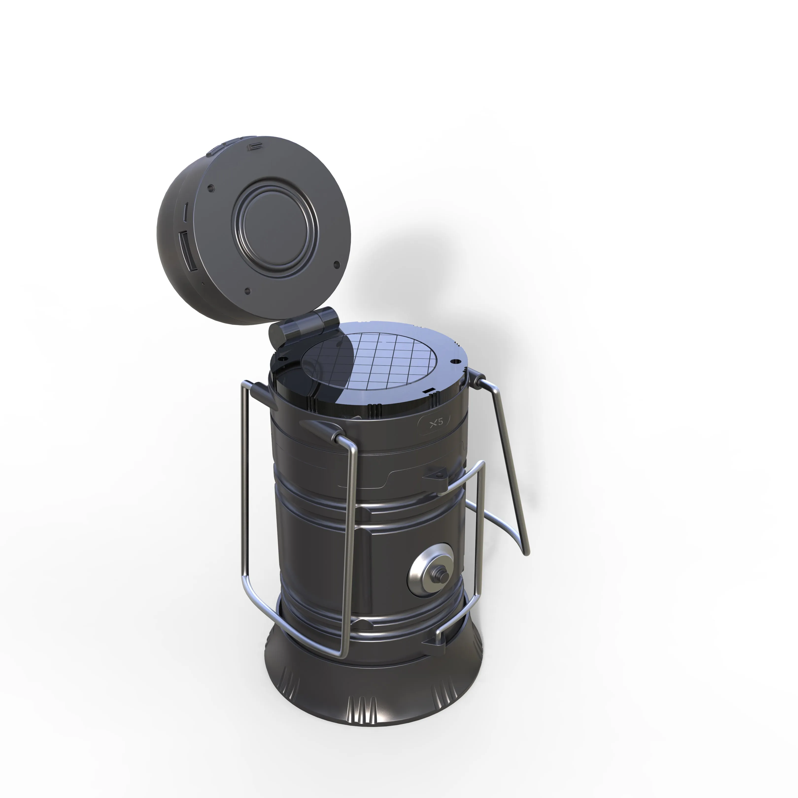 6 in 1 Solar Lantern, Flashlight, Bluetooth Wireless Speaker, Power Bank Phone Charger, FM Radio & MP3 Player